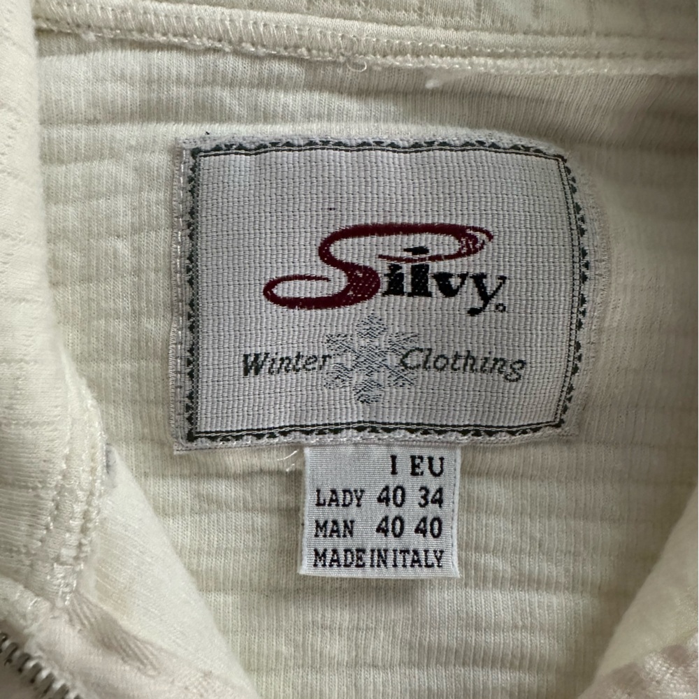 Silvy Cream Quarter-Zip Sweater Size Lady 34 Euro - Picture 3 of 5